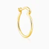 Golden Classy Work Hoop Earrings