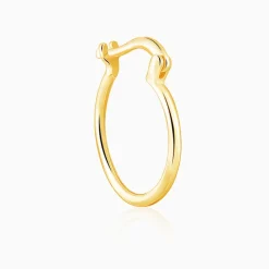 Golden Classy Work Hoop Earrings