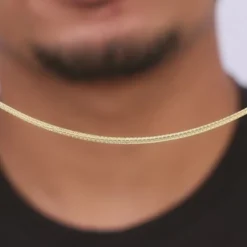 Golden Close Wave Chain For Him