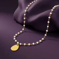 Golden Colleen Pearl Necklace