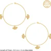 Golden Cute Orb Anklet
