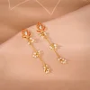 Golden Diana Dangler Earrings
