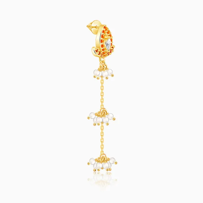 Golden Diana Dangler Earrings