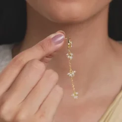 Golden Diana Dangler Earrings