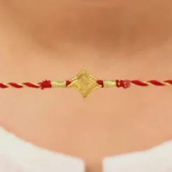 Golden Divine Swastik Rakhi