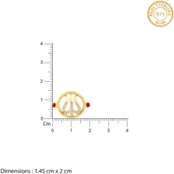 Golden Divine Trishula Rakhi