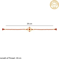 Golden Divya Rudraksha Rakhi