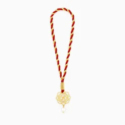 Golden Divya Swastik Lumba Rakhi