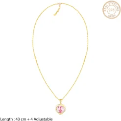 Golden Dreamy Heart Pendant