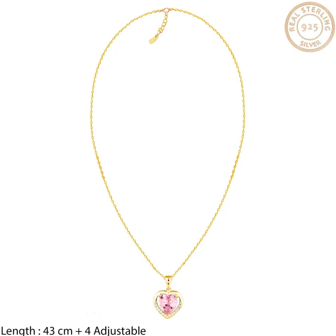 Golden Dreamy Heart Pendant