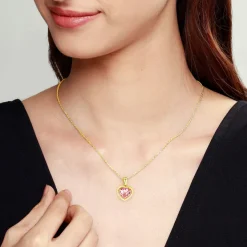 Golden Dreamy Heart Pendant