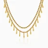 Golden Dual Chain Layered Necklace