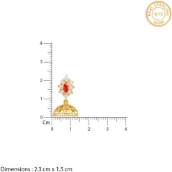 Golden Eirene Jhumki