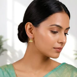 Golden Eirene Jhumki