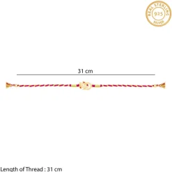 Golden Elegant Ganesha Rakhi