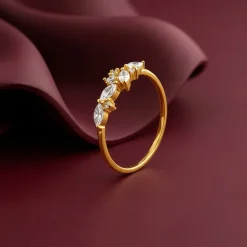 Golden Ember Crown Ring (Size 12)