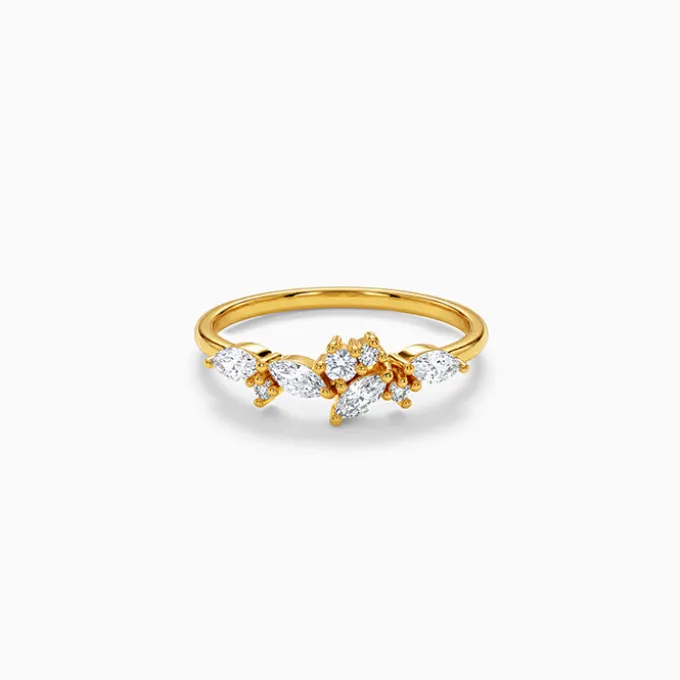 Golden Ember Crown Ring (Size 12)