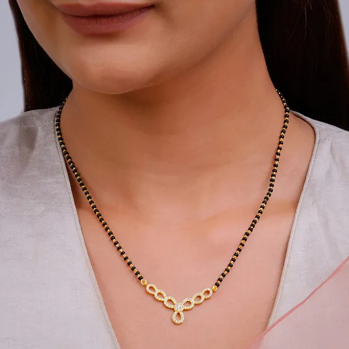Golden Enamoured In Love Mangalsutra