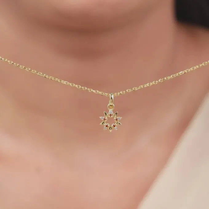 Golden Ereshkigal Pendant With Link Chain