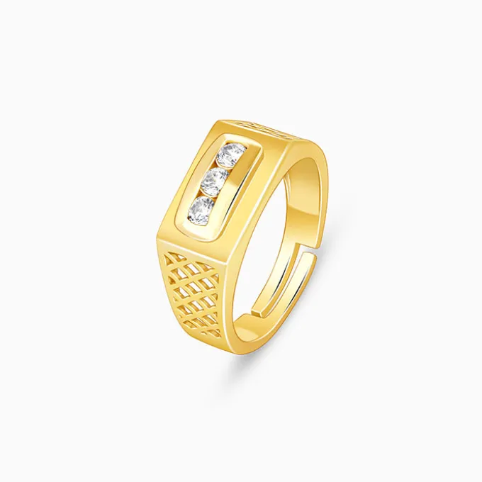 Golden Eternal Bliss Ring for Him