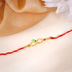 Golden Eternal Mor Rakhi