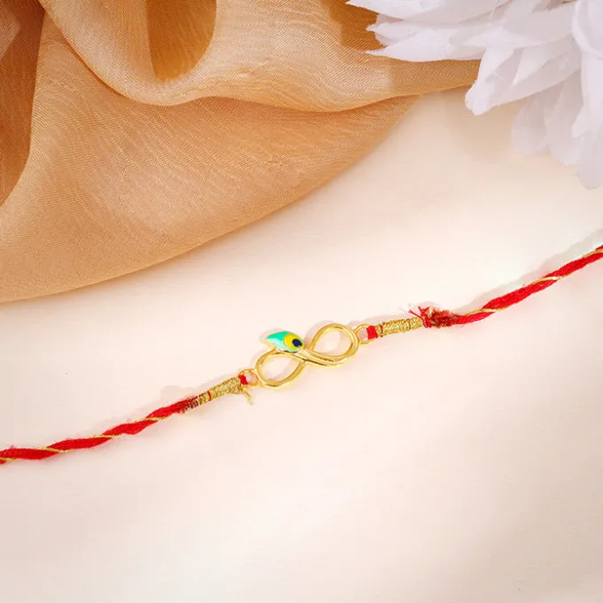 Golden Eternal Mor Rakhi