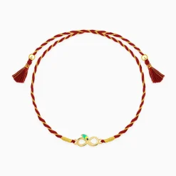 Golden Eternal Mor Rakhi