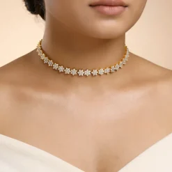 Golden Flora Belle Choker Necklace