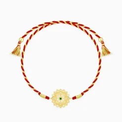 Golden Floral Mandala Rakhi