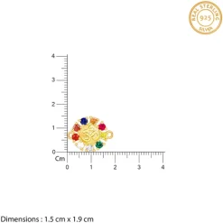 Golden Floral Om Rakhi
