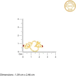 Golden Floral Omkara Rakhi