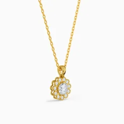 Golden Florentia Pendant With Link Chain