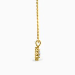 Golden Florentia Pendant With Link Chain