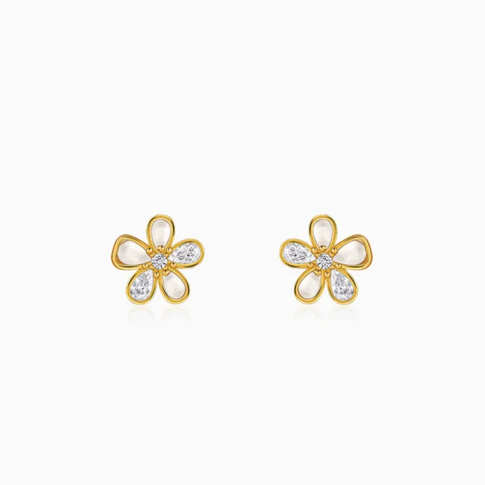Golden Floret Glory Studs