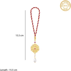 Golden Floret Mandala Lumba Rakhi