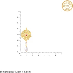 Golden Floret Mandala Lumba Rakhi
