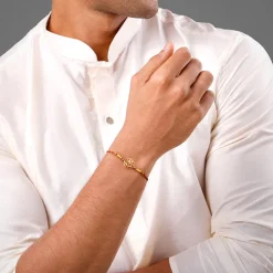 Golden Floret Omkara Rakhi