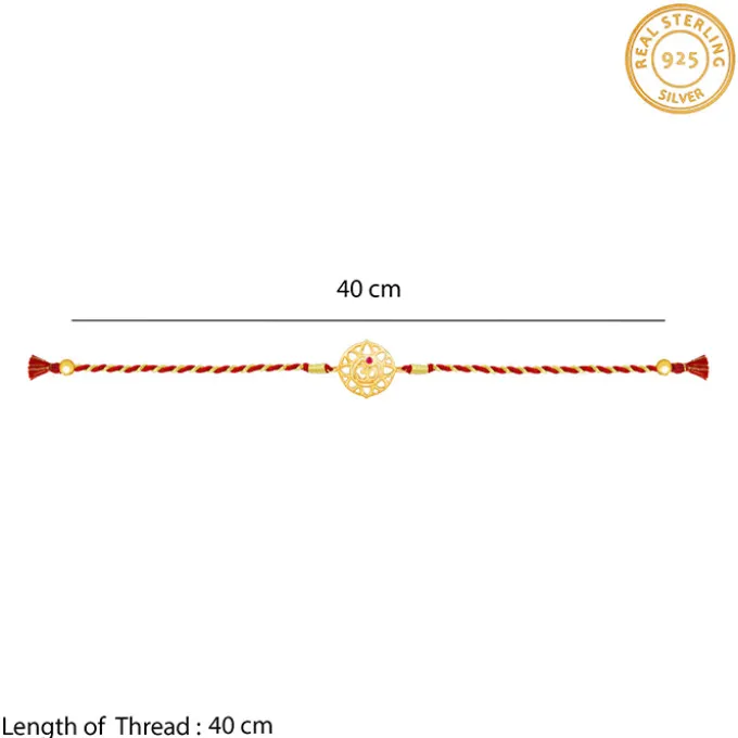 Golden Floret Omkara Rakhi