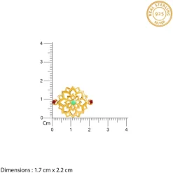 Golden Floret Rakhi
