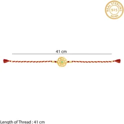 Golden Floret Rakhi