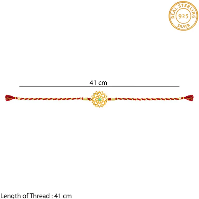 Golden Floret Rakhi