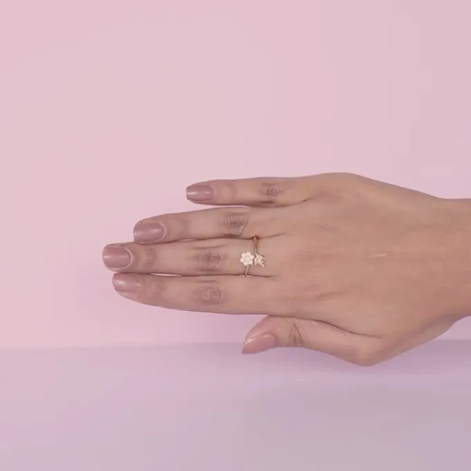 Golden Flower Girl Ring