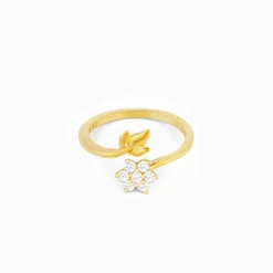 Golden Flower Girl Ring