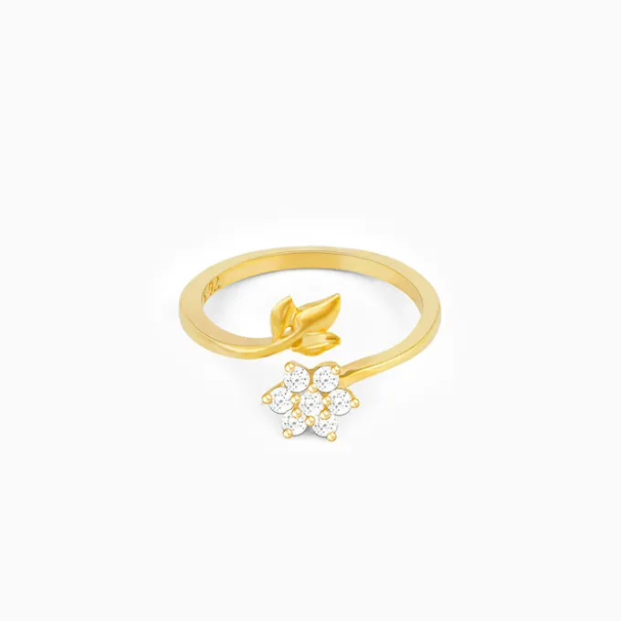 Golden Flower Girl Ring