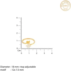 Golden Flower Girl Ring