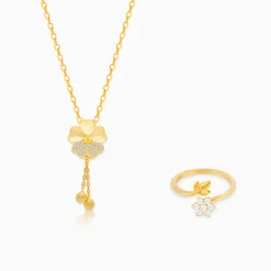 Golden Flower Girl Set