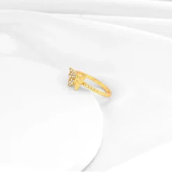 Golden Fluttery Wings Ring