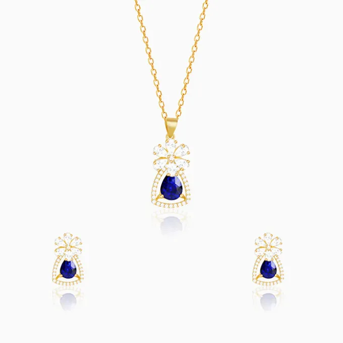 Golden Forever In Blue Set