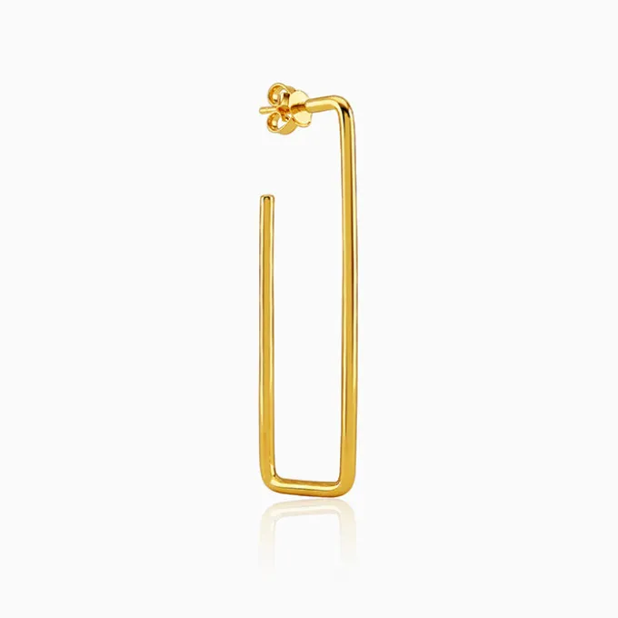 Golden Frame Glow Earrings