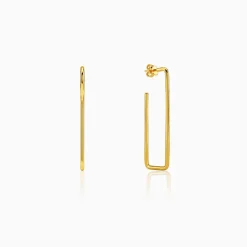 Golden Frame Glow Earrings